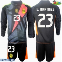 Argentina Emiliano Martinez #23 Keeper Hjemmedraktsett Barn Copa America 2024 Langermet (+ Korte bukser)